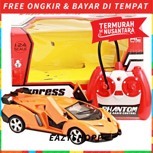 Mainan Anak Anak Laki Laki Mobil Mobilan Remote Kontrol Dorong RC Cowok Cewek Perempuan Game Kado Ha