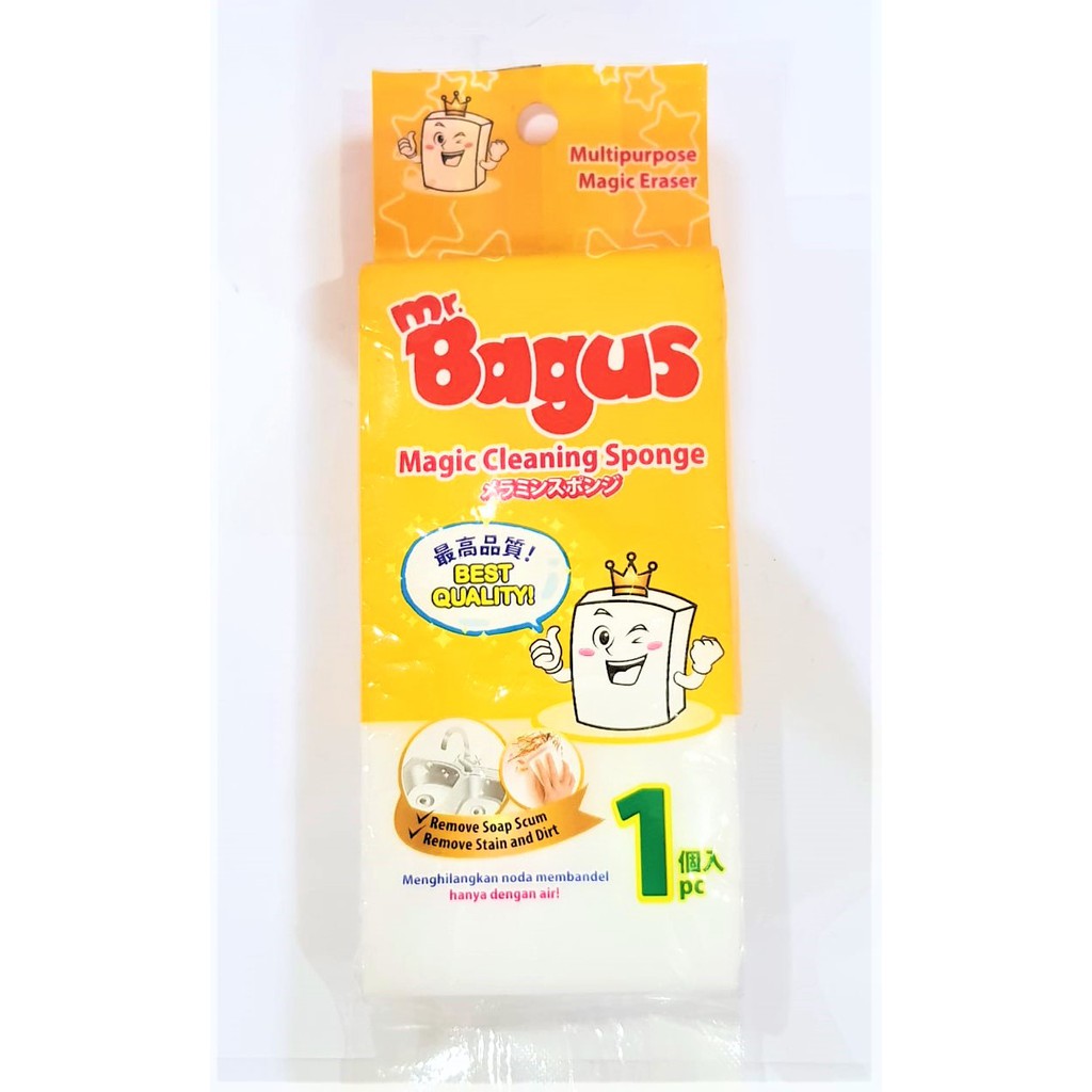 SPONS PENCUCI PEMBERSIH SERBAGUNA MR BAGUS ISI 1 MAGIC CLEANING SPONGE