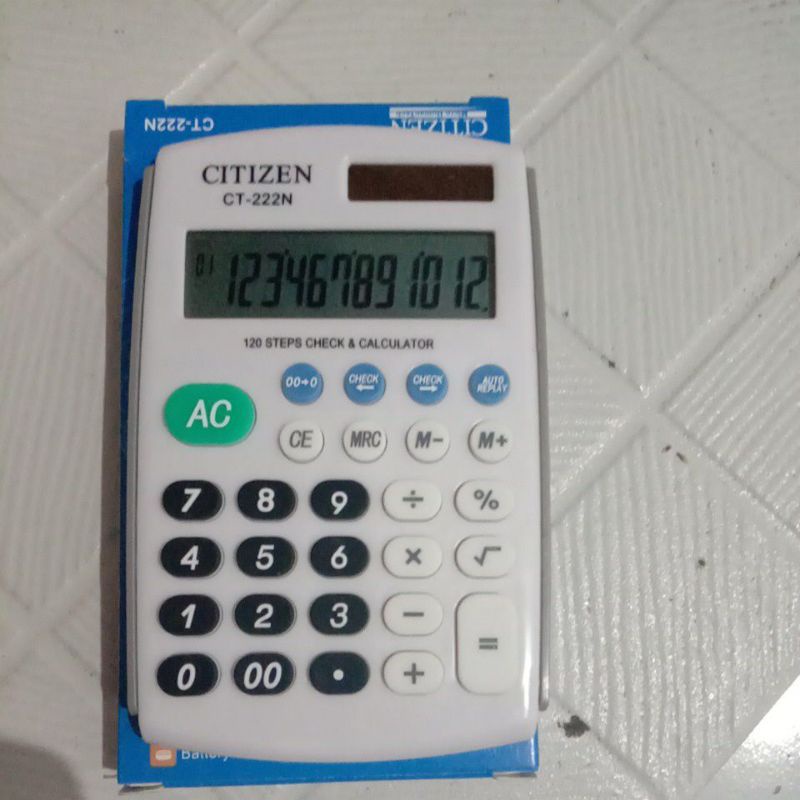 

0KALKULATOR / CALCULATOR SAKU MINI CITIZEN CT-222N
