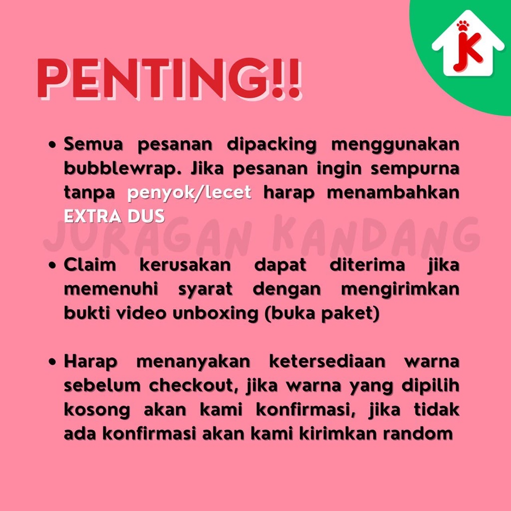 KANDANG HEWAN KUCING ANJING UKURAN JUMBO BESI LIPAT 78x47x54-3