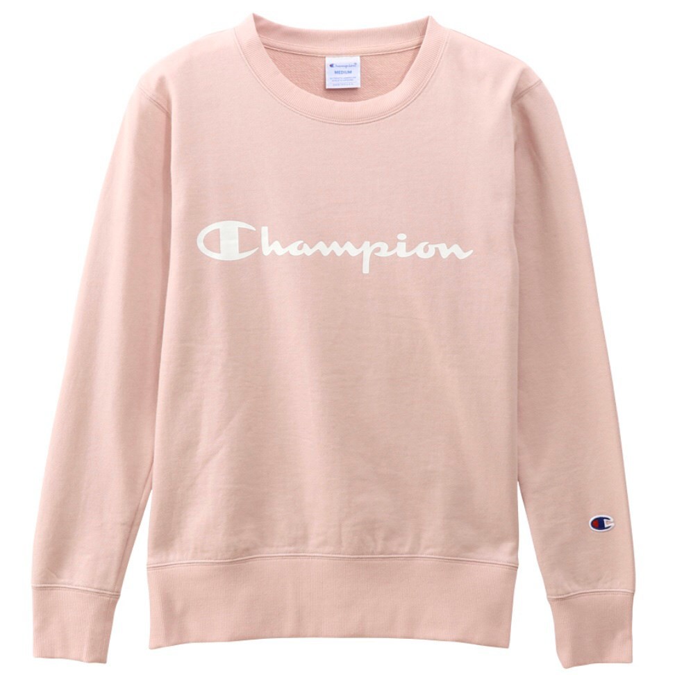 champion crewneck womens pink