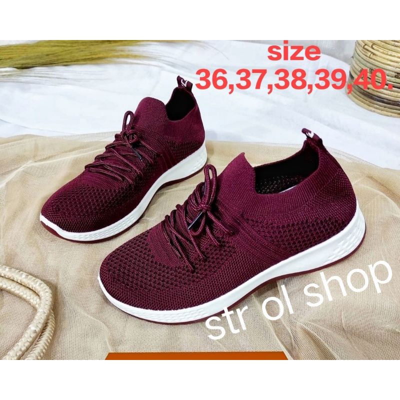 SEPATU SLIP ON RAJUT KDM IMPORT WANITA TERLARIS//SEPATU SLIP ON//SEPATU SNEAKER//SEPATU RUNNING TERB