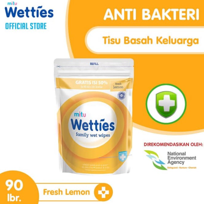 MITU WETTIES ANTISEPTIC REFILL 90S