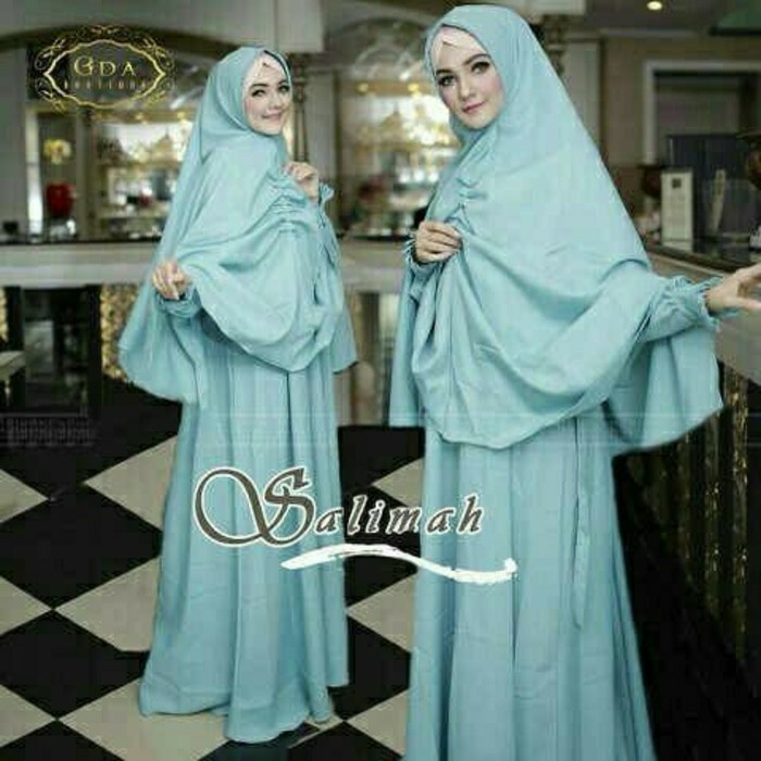 Muslimore Baju  Muslim Wanita Gamis  Murah Hijau  Botol  