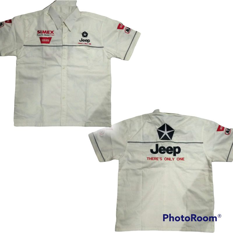 Baju seragam otomotif Jeep kemeja komunitas Jeep mobil