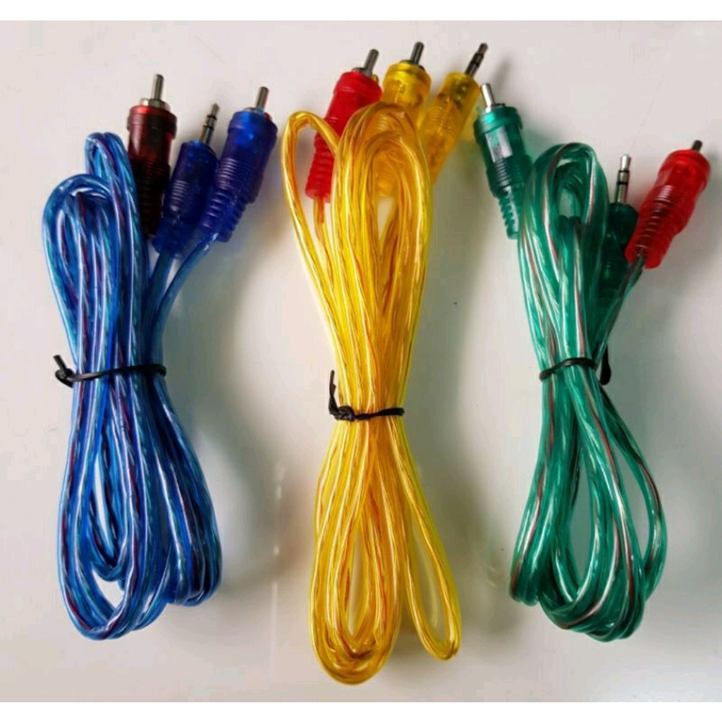 KABEL AUX 1 KE 2 / KABEL AUDIO 1 TO 2 / KABEL RCA 1 KE 2 - BDC