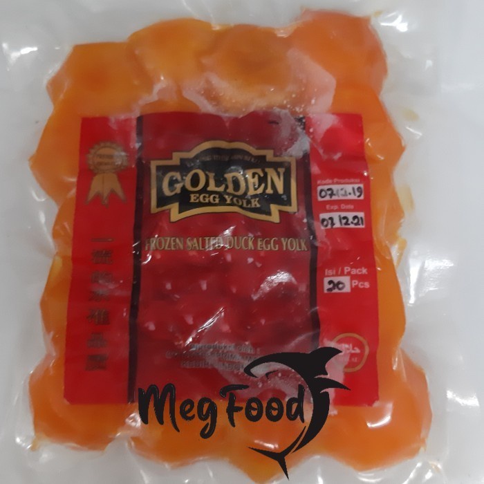 

SALTED DUCK EGG YOLK FROZEN 20 PCS/KUNING TELUR BEBEK ASIN FROZEN