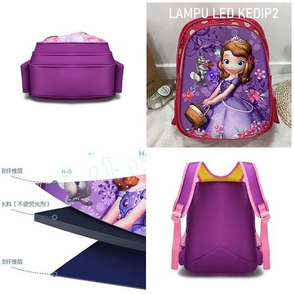 TASHAPPY JT11123 tas Ransel Anak LED import model korea supplier tas import