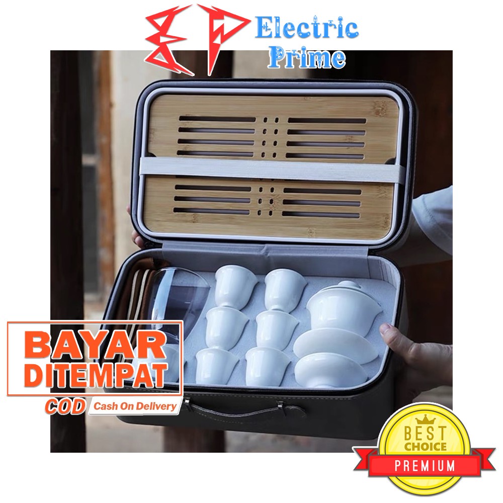 Travel Tea Set Portable With Tray Paket Koper Teh Hampers Hadiah Kado Traditional