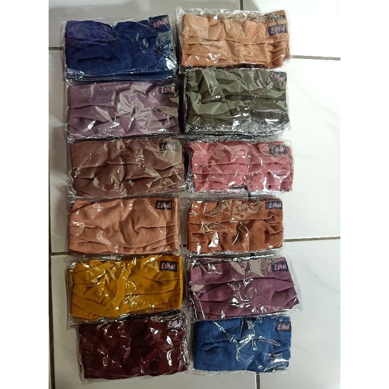 Masker ESHAL | Masker Kain 2 lapis
