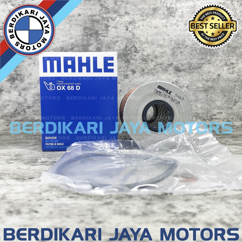 OIL FILTER SARINGAN OLI BMW E34 E36 M50 M52 320I 323I 325I 328I 520I 525I MERK MAHLE OX68 OX-68 OX 6