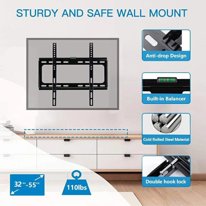 Bracket LED TV  32 40 43 45 49 50 55&quot;  OXI  Slim_Fix New Model