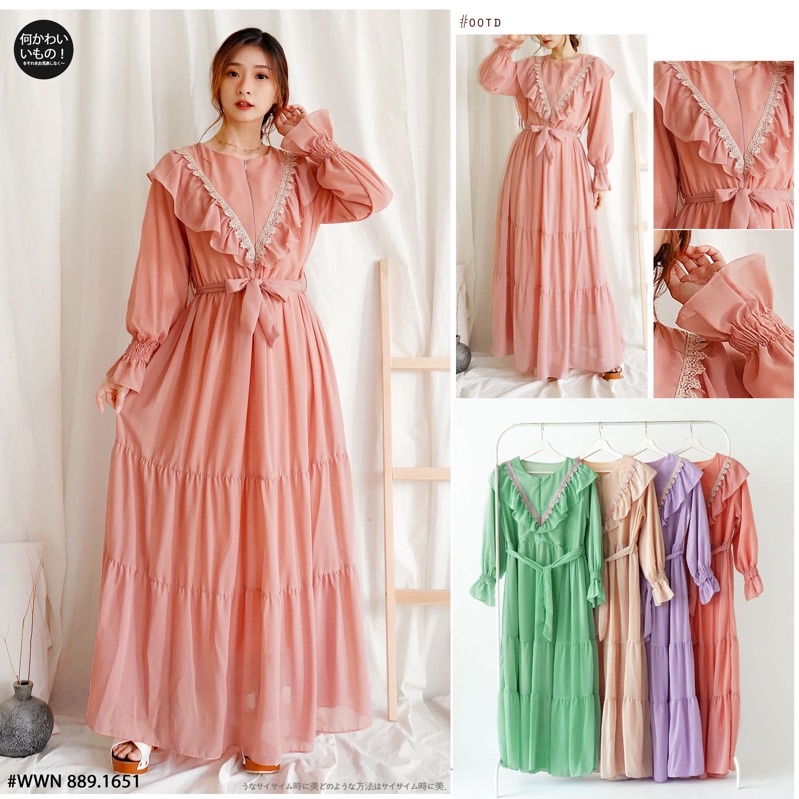 PGMTA SHOP - GAMIS MEWAH SIMPLE HOME DRESS / GAMIS MUSLIM