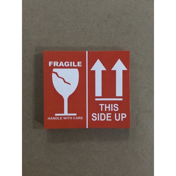 

Stiker label fragile this side up isi 30pcs