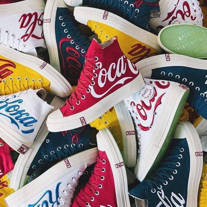 NEW.. SEPATU CONVERSE KITH COCA COLA SUPERPREMIUM/SUPERMIROR 1:1 - BIRU ..TERMURAH