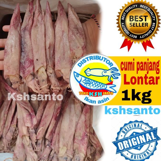 

[COD] ikan asin cumi panjang/lontar-1kg [COD]