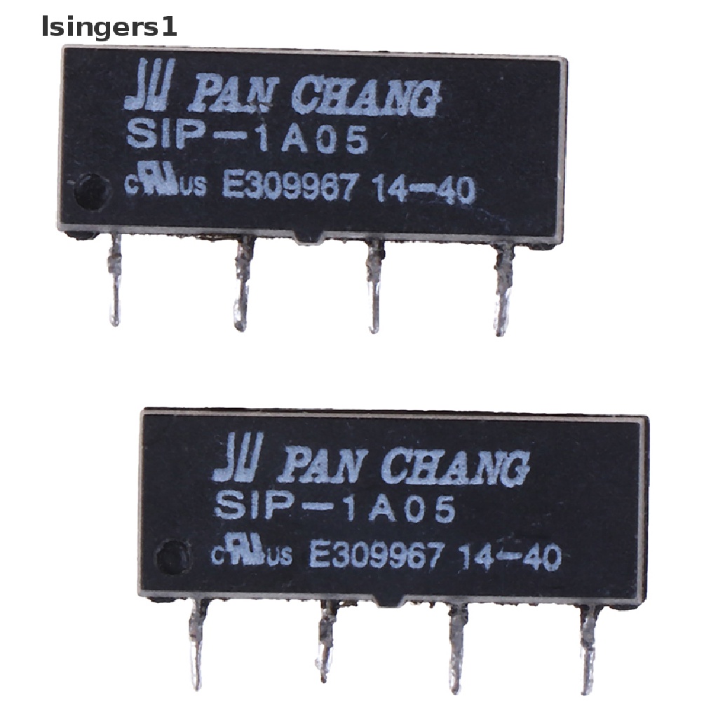 (lsingers1) 5pcs switch relay 4pin 5v sip-1a05 Untuk pan chang relay