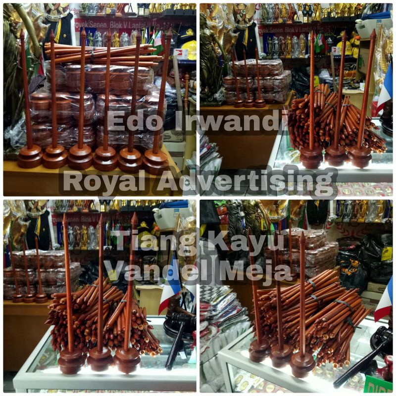 

Tiang Bendera Meja Kayu Tiang Vandel Meja (Tanpa Bendera)