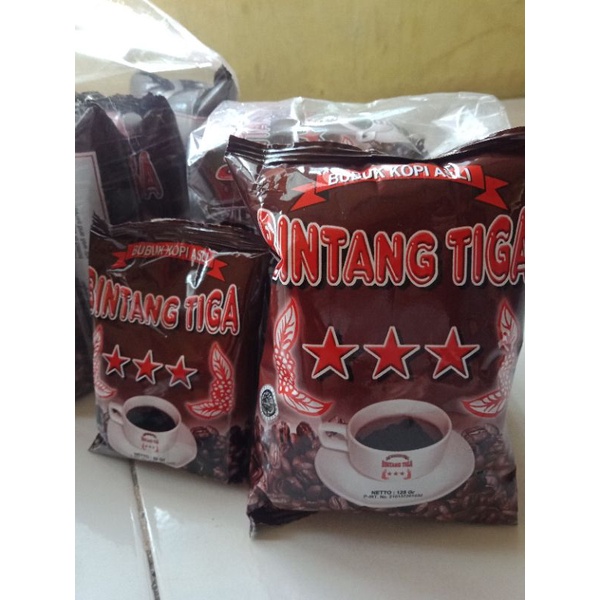 

Bubuk Kopi Asli Bintang Tiga Solok Sumbar 125 gr