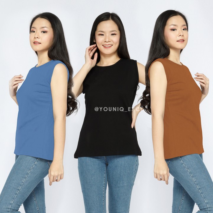 Inner Kaos Tanpa Lengan Sleeveless Unisex By YOUNIQ
