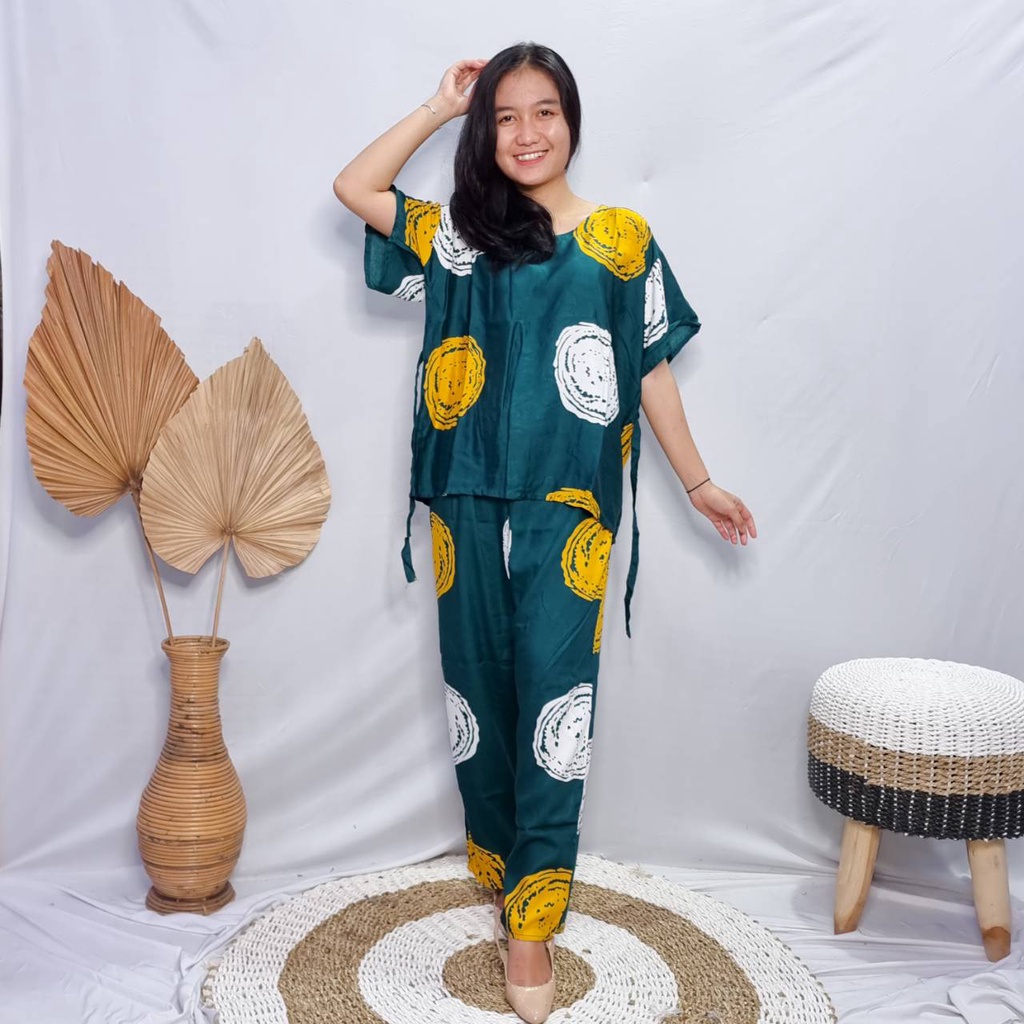 Daster Babydoll Panjang Bali-SET BAKPO ARMY