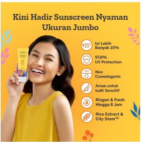 ^ KYRA ^ Carasun Sunscreen Solar Smart UV Protection SPF 45 Non Comedogenic