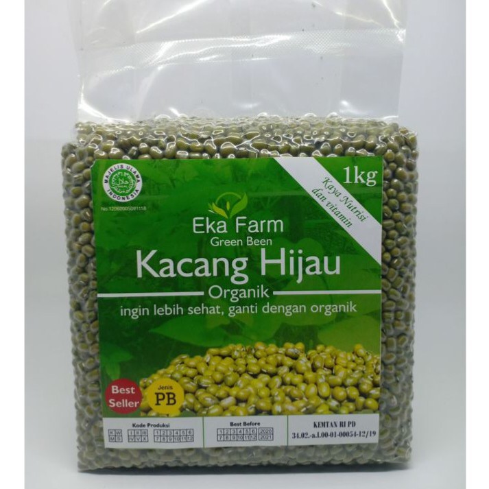 

Kacang Hijau Organik 1kg Eka Farm