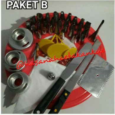 Paket B Alat Dekorasi Menghias Kue Tart Birthday Cake Spuit Lengkap