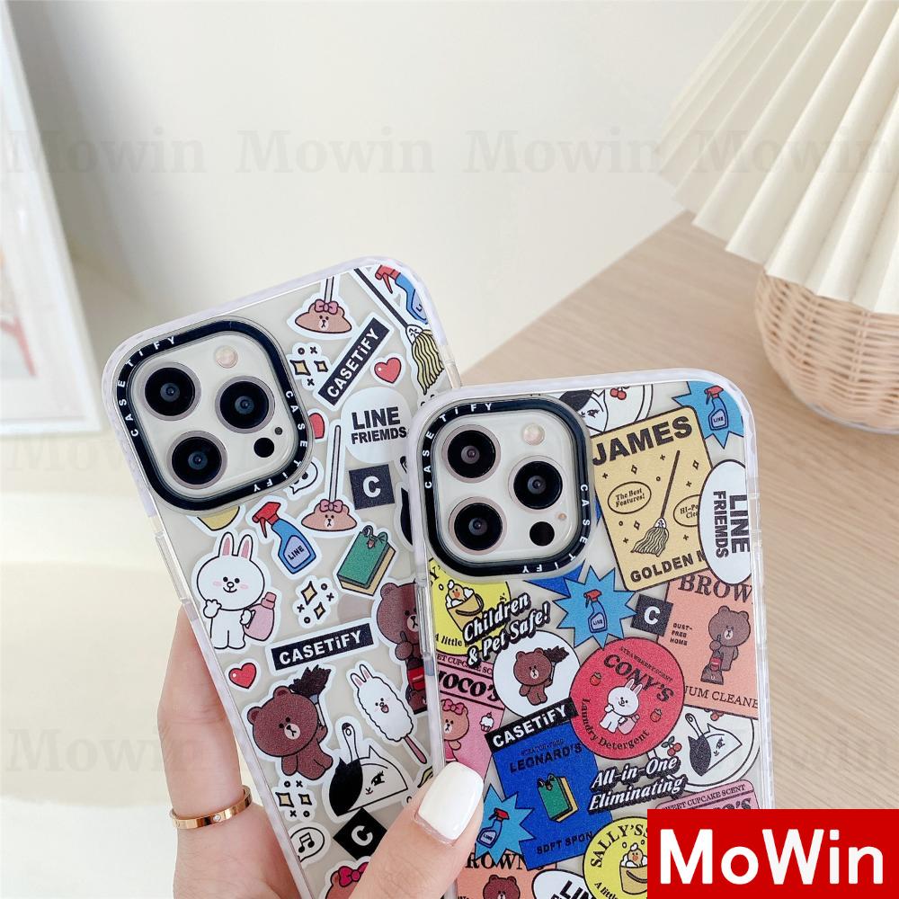 Mowin - Casing Silikon Iphone 11 7 8 Plus Se2020 Mini Xr 12 Xs 8 7plus Pro 11 8plus Max Motif Kartun