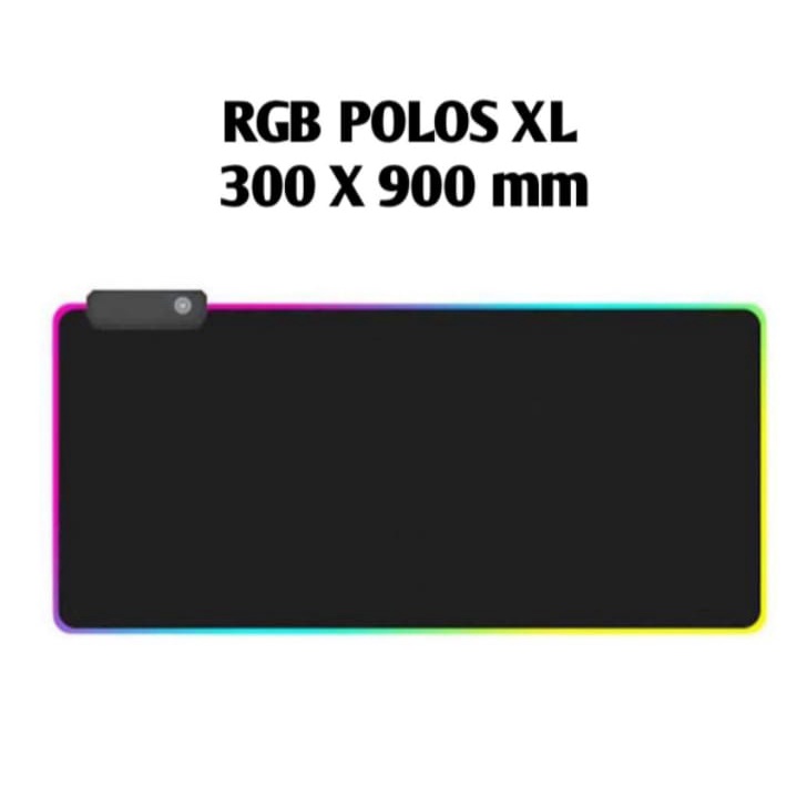 Alas Tatakan Mouse Pad RGB Gaming Colorful LED XL Large Mousemat - Mousepad USB