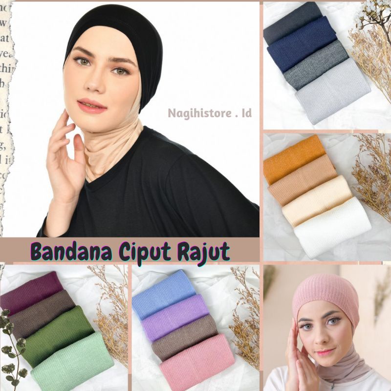 ✨NAGIHI✨ INNER RAJUT PREMIUM MURAH TEBAL / BANDANA CIPUT RAJUT/ INER ALA KOREA