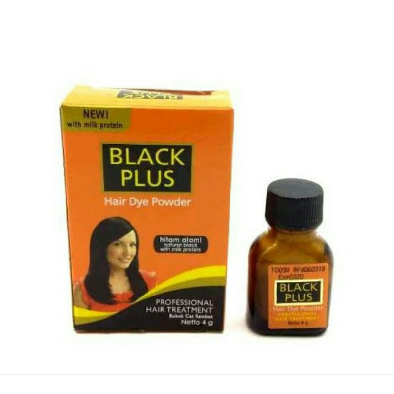 Jual Black Plus Hair Dye Powder 4gr Shopee Indonesia