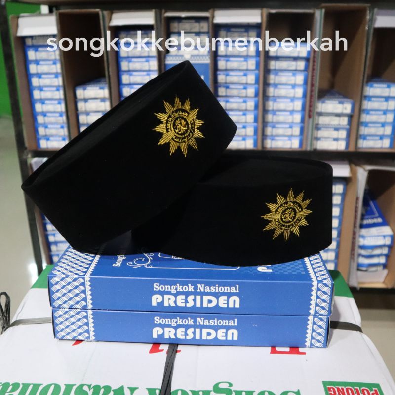 songkok peci muhamadiyah emas presiden