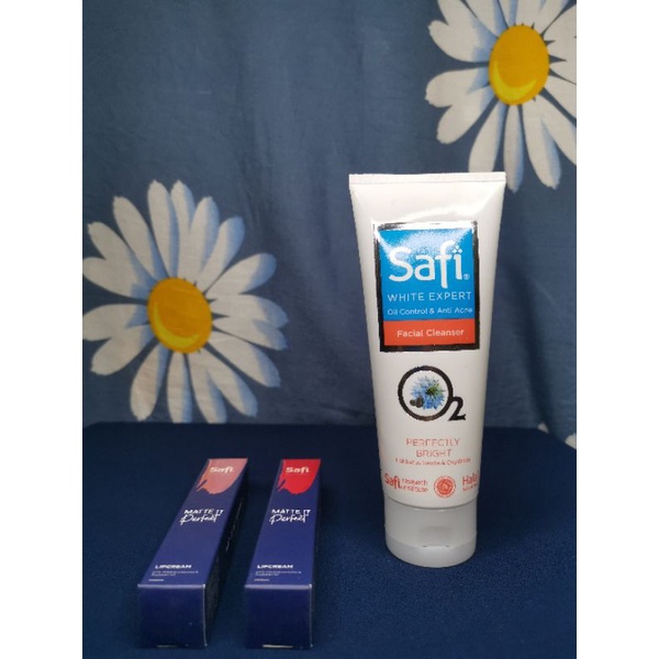 Preloved (New) Safi Anti Acne face wash FREE LIP