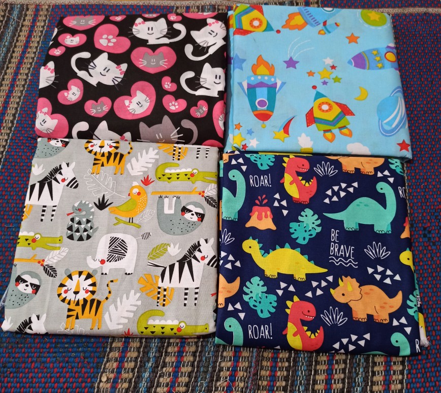 Little Amazone - Kain Sprei Katun Lokal Meteran Star Bintang Kecil