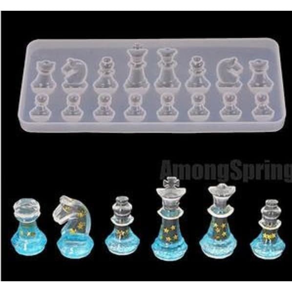 Chess Shape Silicone Mold - Cetakan Resin Bentuk Catur