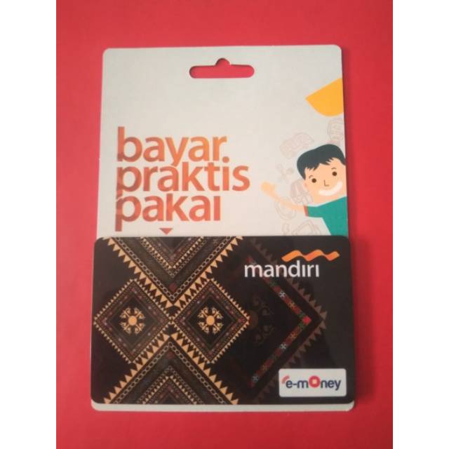 Mandiri eMoney Batik Kerawang Gayo ORI /Like eTOLL Tapcash Flazz or Brizzi