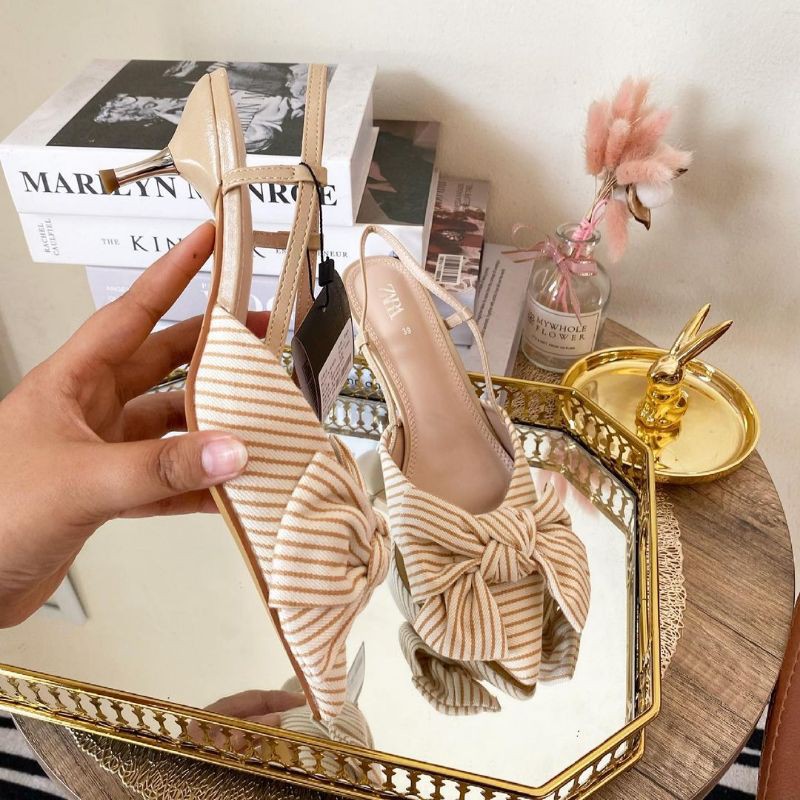 Zara sandal l zara original |zara stripes