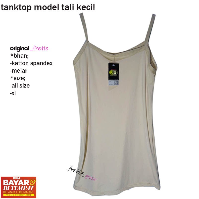 tank top 3 Pcs dalaman wanita TANK TOP tali kecil model korea XL&amp; allsize (SML) tangtop modis tali ke