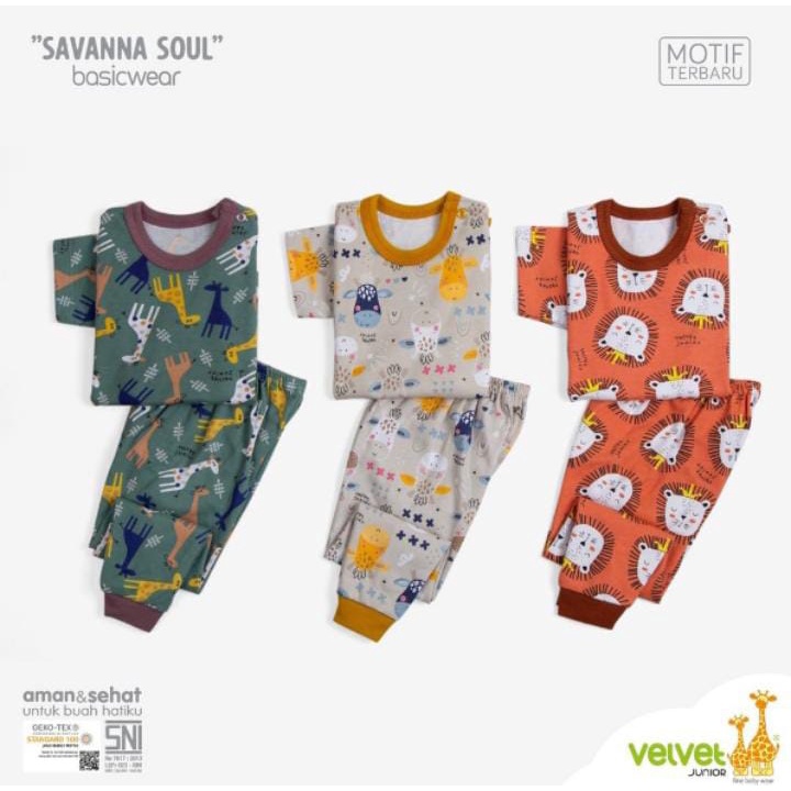 Velvet Junior Dreamwear Oblong Pendek - Panjang - Series Savana Soul