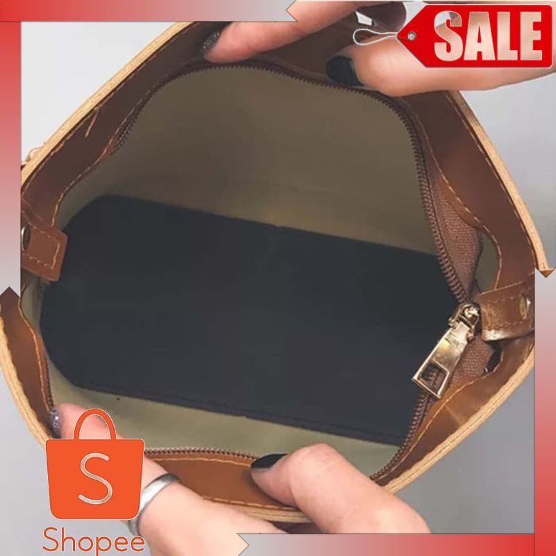Tas cewek selempang fashion wanita kasual brended baru sexi wanita tas kurir antik wanita tas ember