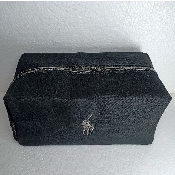 OriginaL Pouch Polo Ralph Lauren Black / Dompet Kosmetik Polo Black