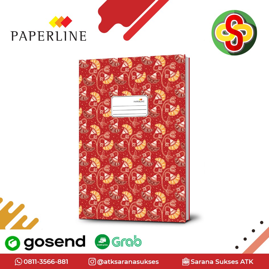 Buku Hard Cover Paperline Folio 100 Lembar