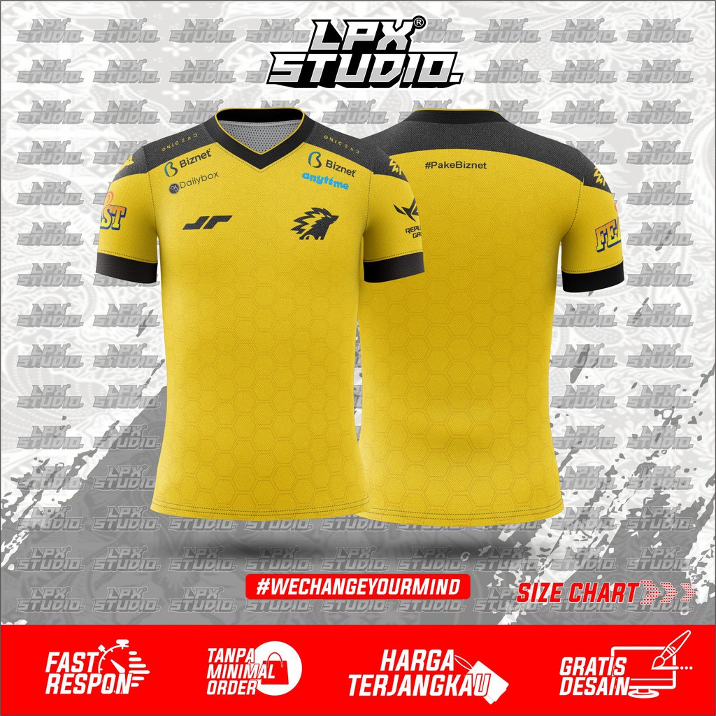 Jersey Onic Esport New 2021 Free Name Set