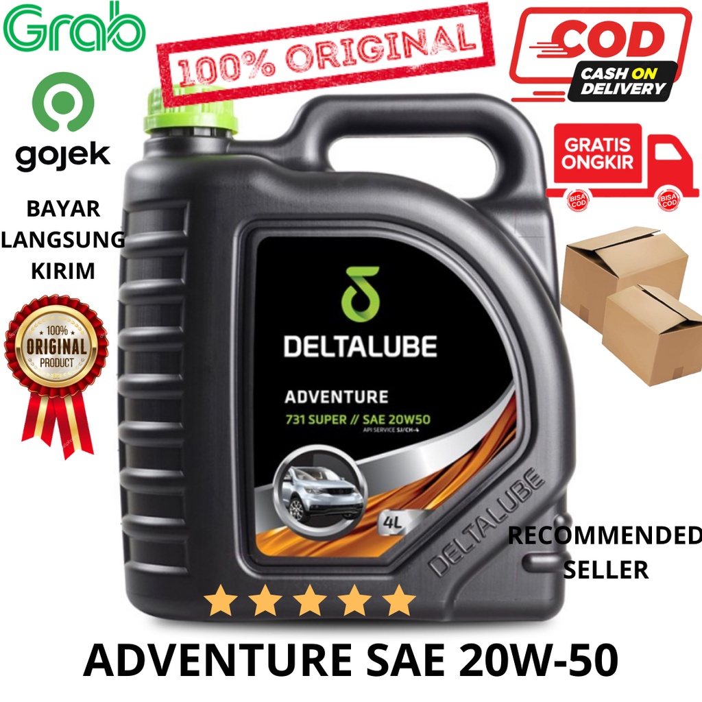 Oli Deltalube Adventure 731 Super SAE 20W50 isi 4 Liter / SAE 20W-50