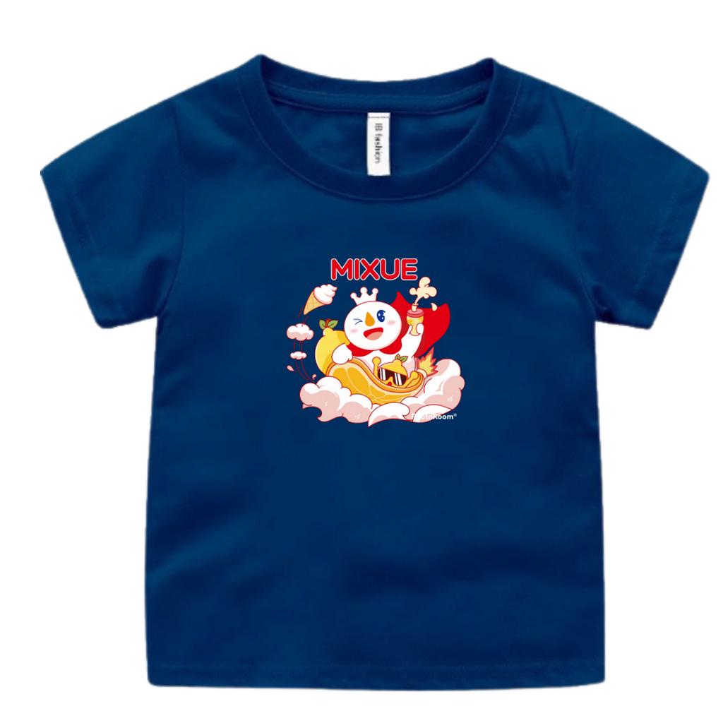 BAJU KAOS OBLONG ANAK PEREMPUAN DAN LAKI USIA 2-9 TAHUN MOTIF MIXUE UXLO FASHION