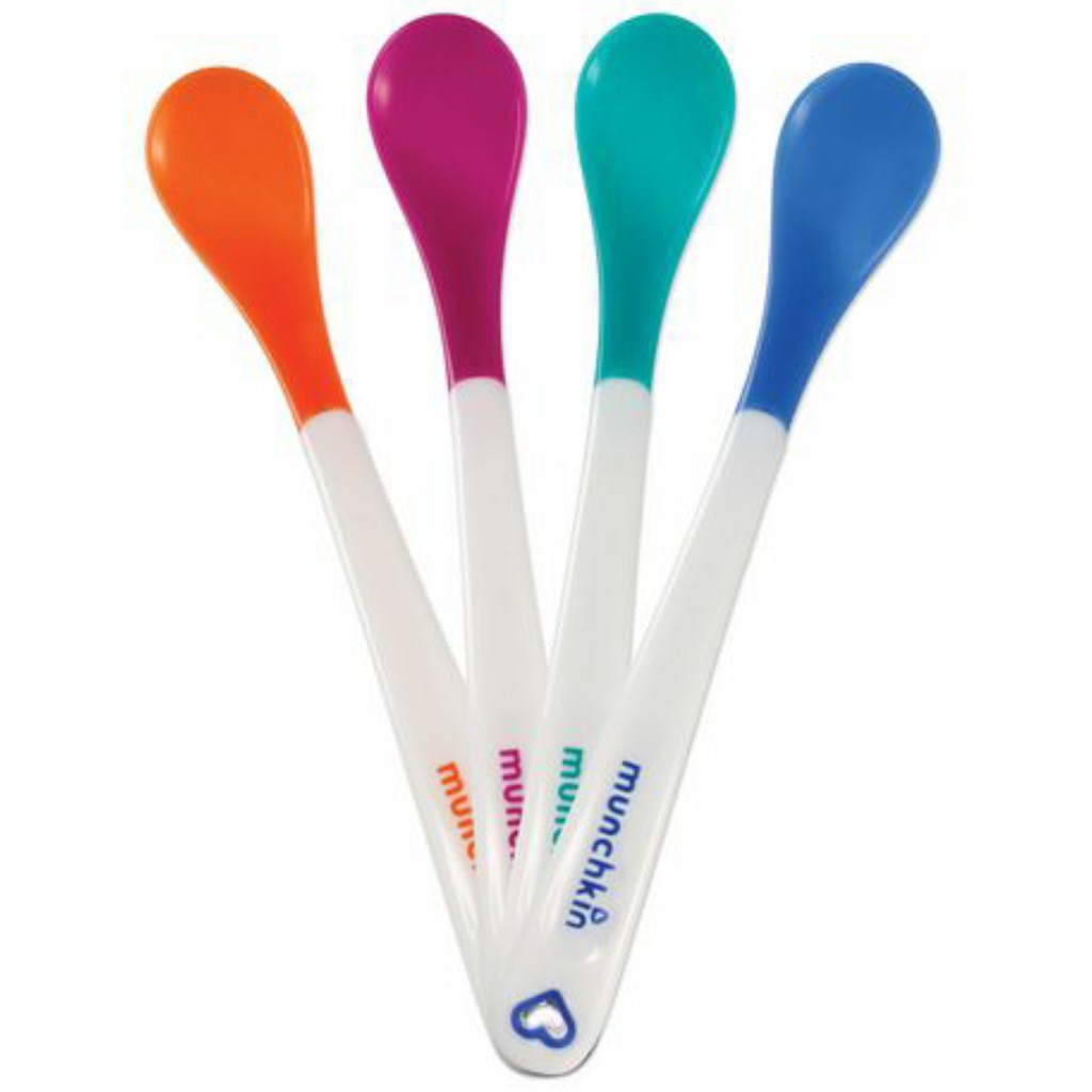 Munchkin New White Hot Safety Spoon 4 Pack