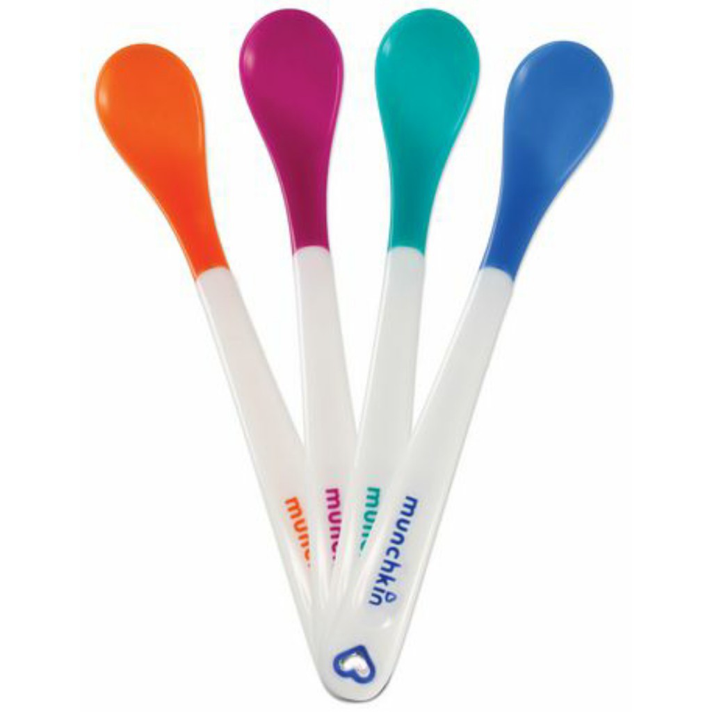 Munchkin New White Hot Safety Spoon 4 Pack