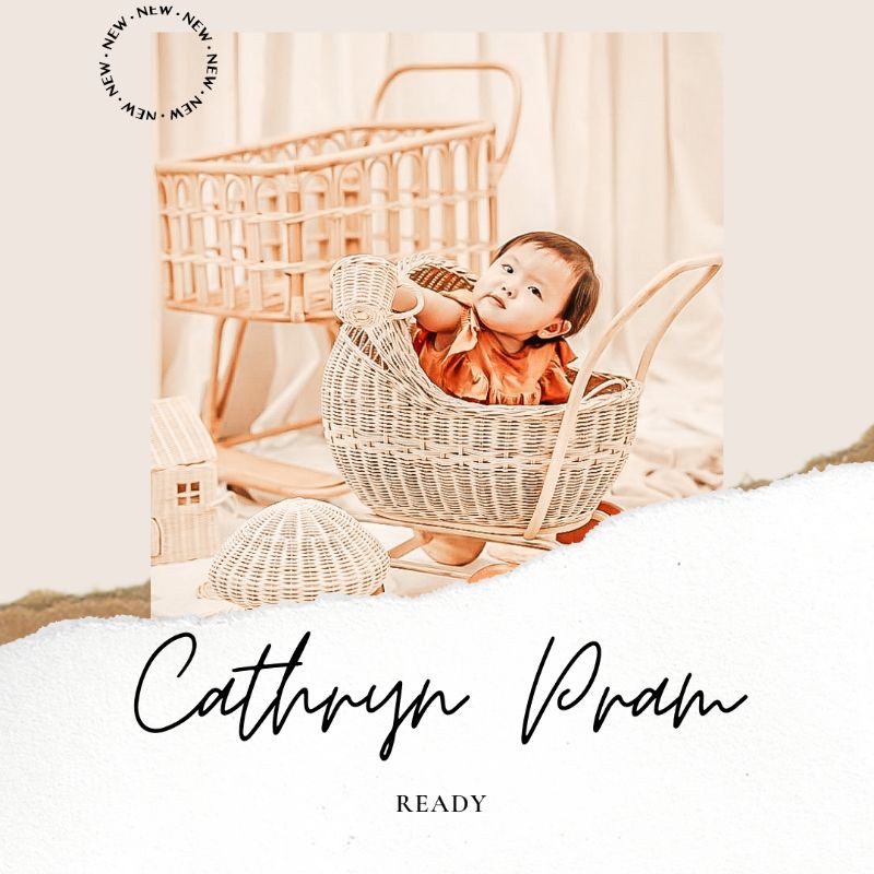 Cathryn Pram / Rattan Pram / Rattan Stroller