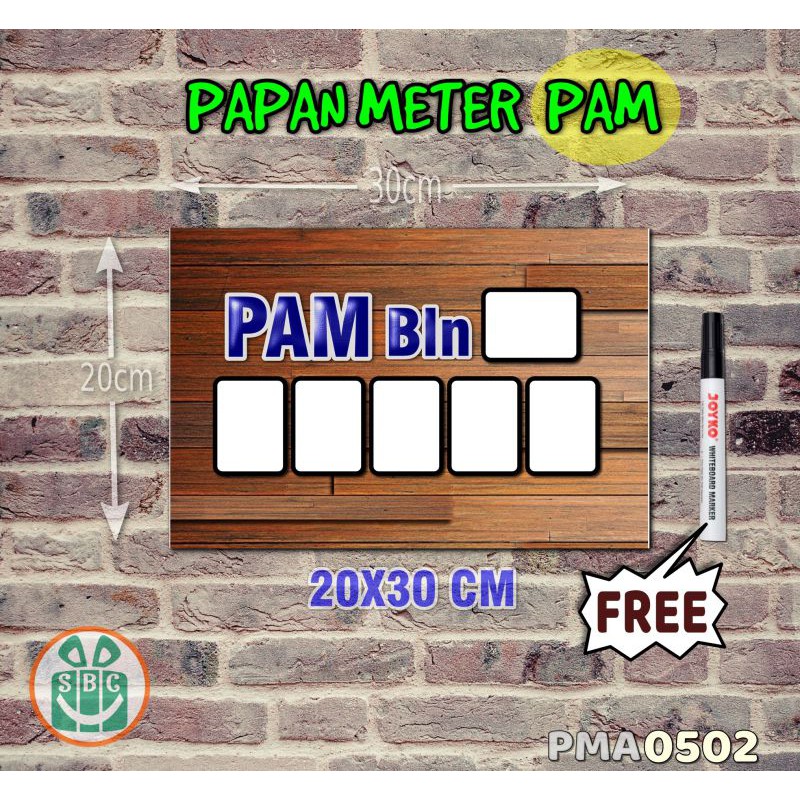 

Stokastik Papan Meter Listrik PLN PAM motif Unik - Wooden 02